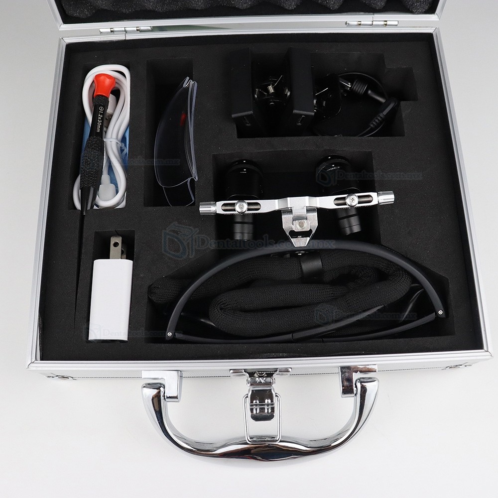 YWJ-MG11U Lupa binoculare dental lupa m&eacute;dica ergon&oacute;micas de aumento ajustable con LED